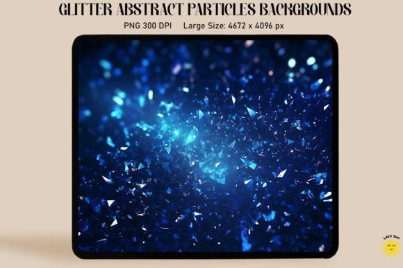 Abstract Blue Particles Backgrounds: A Designer's Guide to Luminous Sparkle
