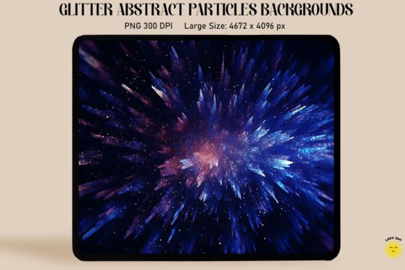Abstract Indigo Particles Backgrounds: Deep, Dynamic Design