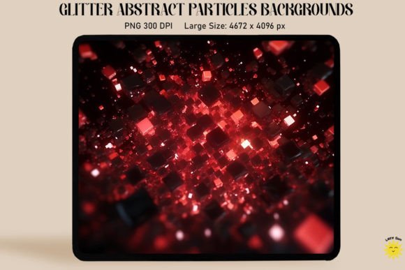 Abstract Red Particles Backgrounds: A Guide to Dynamic Visuals