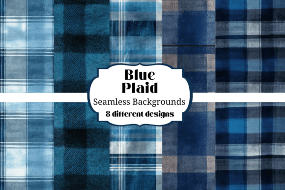 Blue Plaid Flannel Seamless Backgrounds: Your New Design Staple