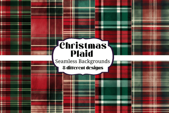 Christmas Red & Green Plaid Backgrounds: Timeless Patterns for Festive Projects