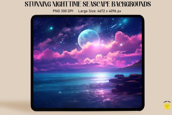 Enchanted Night Sea Backgrounds: Elevate Your Creative Projects