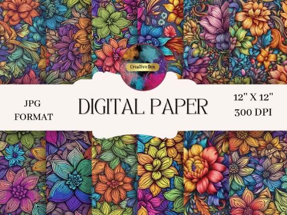 Radiant Rainbow Floral Backgrounds: Infuse Your Projects with Nature's Palette