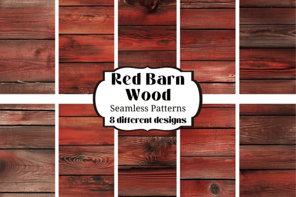 Rustic Charm for Modern Projects: Old Red Barn Wood Seamless Backgrounds