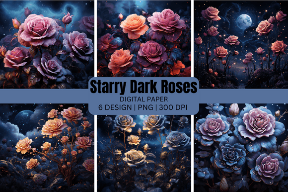 Starry Dark Roses Backgrounds: A Designer's Deep Dive