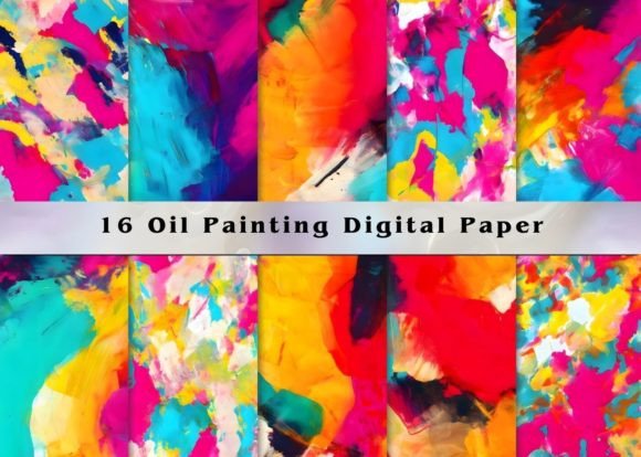 Transform Your Projects: 16 Abstract Oil Painting Backgrounds