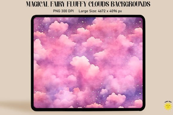 Watercolor Pink Cloudy Skies Backgrounds: A Dreamy Foundation